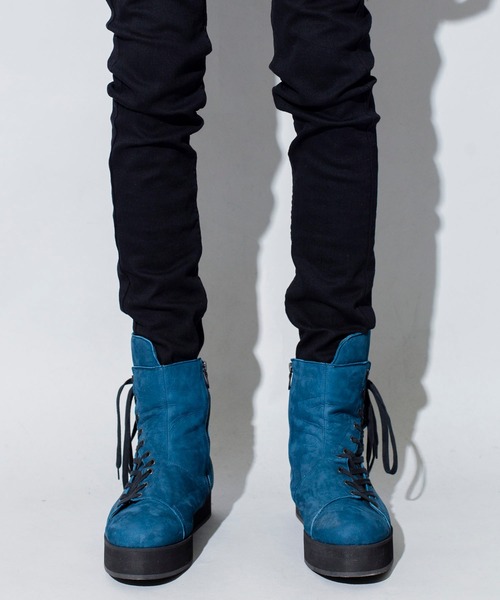 NO ID.（ノーアイディ）の「【NO ID.】High Cut Side Lace-Up Boots / ハイ カット サイド レースアップ ブーツ（ブーツ・メンズ・ブルー/ブラック/グレー・42(27.5cm/40(25.5cm/44(28.5cm)）」の3枚目の写真