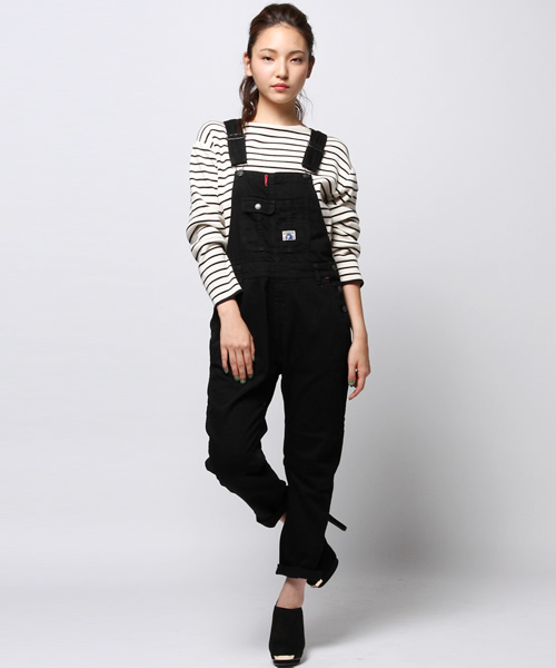 HYSTERIC GLAMOUR（ヒステリックグラマー）の「サルエルオ-バーオール（サロペット/オーバーオール・レディース・ホワイト/ブラック・MEDIUM/SMALL）」の14枚目の写真