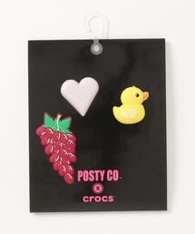 crocs（クロックス）の「crocs PostMalone × Crocs Pink 3Pack / クロックス ポスト・マローン クロックス ピンク  【SP】（シューズアクセサリー・メンズ）」