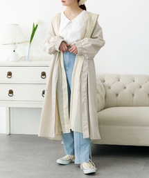 SLURR | シアーロング丈フードレイヤードアウター(モッズコート)