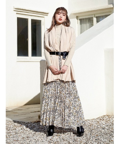 Darich（ダーリッチ）の「ペイントフラワープリーツスカート（スカート  