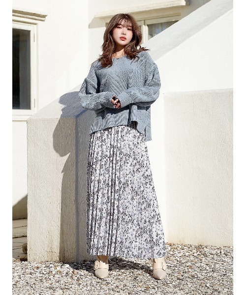 Darich（ダーリッチ）の「ペイントフラワープリーツスカート（スカート  