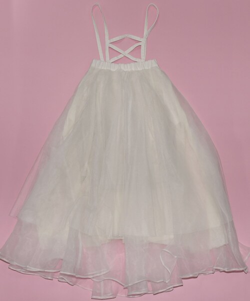 KOL ME BABY（コルミーベイビー）の「◆ティアードチュールスカート（スカート・レディース・オフホワイト・00）」の15枚目の写真