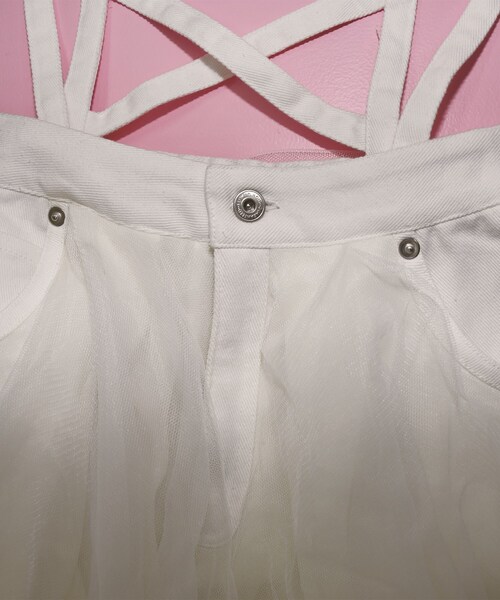 KOL ME BABY（コルミーベイビー）の「◆ティアードチュールスカート（スカート・レディース・オフホワイト・00）」の12枚目の写真