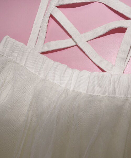 KOL ME BABY（コルミーベイビー）の「◆ティアードチュールスカート（スカート・レディース・オフホワイト・00）」の10枚目の写真