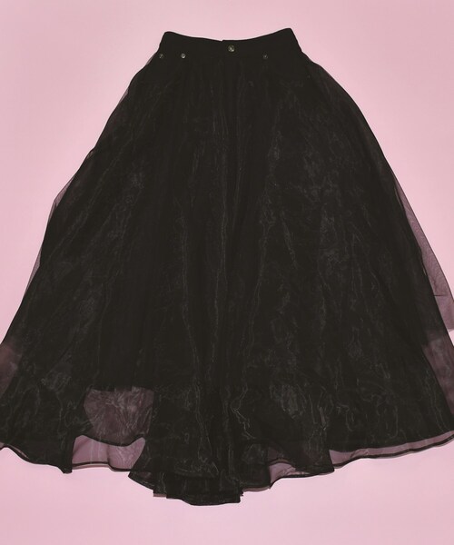 KOL ME BABY（コルミーベイビー）の「◆ティアードチュールスカート（スカート・レディース・オフホワイト・00）」の6枚目の写真