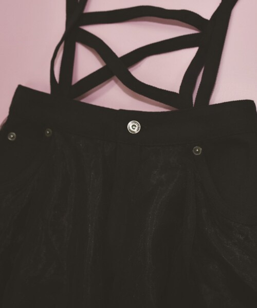 KOL ME BABY（コルミーベイビー）の「◆ティアードチュールスカート（スカート・レディース・オフホワイト・00）」の4枚目の写真