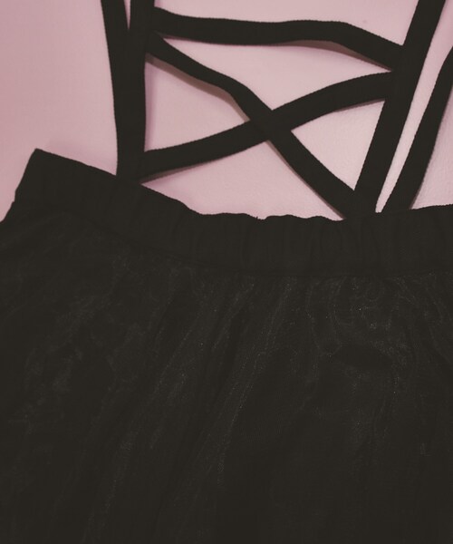 KOL ME BABY（コルミーベイビー）の「◆ティアードチュールスカート（スカート・レディース・オフホワイト・00）」の2枚目の写真