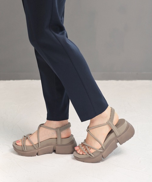 SESTO（セスト）の「コードストラップの厚底スポーツサンダル