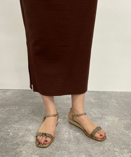 PELLICO SUNNY PYTHON WEDGE サンダル
