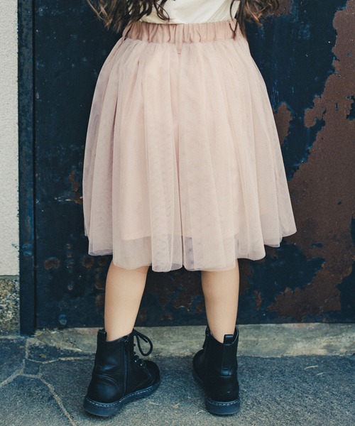 RADCHAP（ラッドチャップ）の「リメイク風チュールスカート（スカート・キッズ・グレー/ピンク・S/M/L/XL）」の10枚目の写真