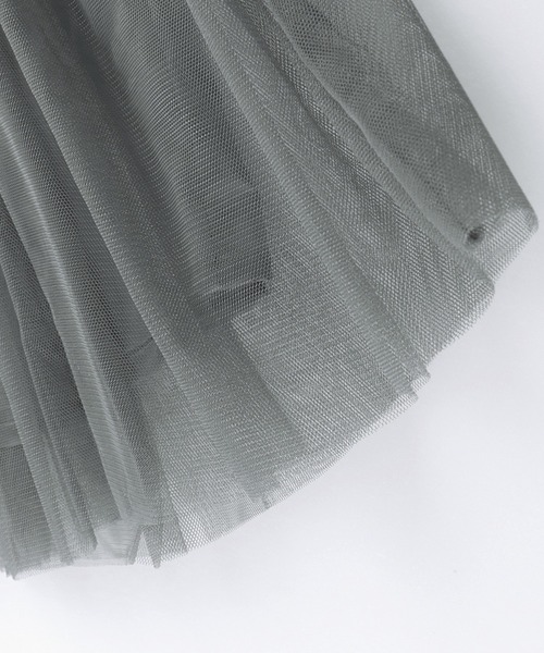 RADCHAP（ラッドチャップ）の「リメイク風チュールスカート（スカート・キッズ・グレー/ピンク・S/M/L/XL）」の3枚目の写真