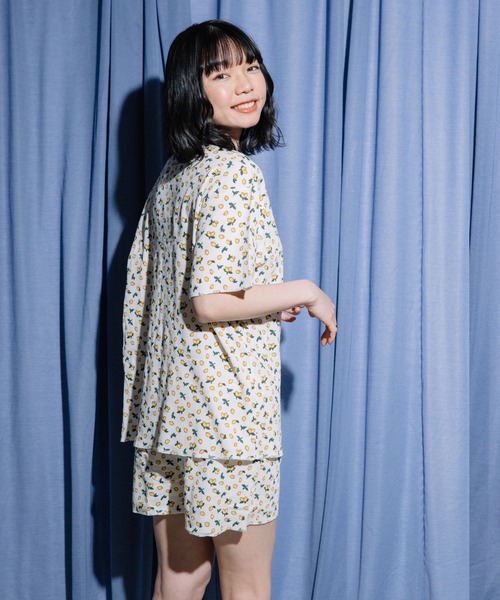 FRUIT OF THE LOOM（フルーツオブザルーム）の「フルーツ柄ワッフル半袖上下セット（ルームウェア/パジャマ・レディース・レッド系その他/ホワイト/パープル系その他/イエロー/パープル/レッド/グリーン/オレンジ・S/M/L）」の16枚目の写真