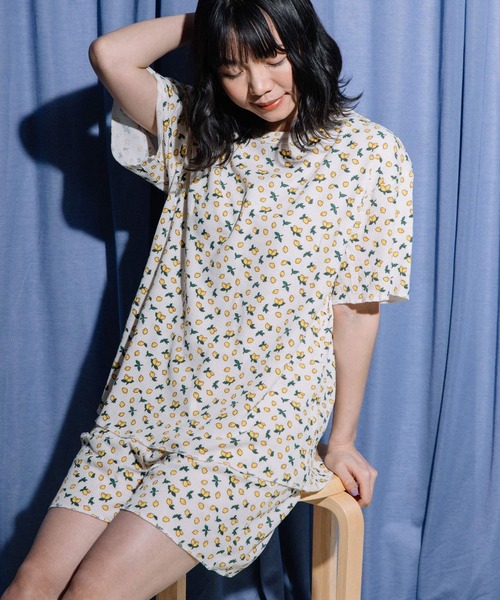 FRUIT OF THE LOOM（フルーツオブザルーム）の「フルーツ柄ワッフル半袖上下セット（ルームウェア/パジャマ・レディース・レッド系その他/ホワイト/パープル系その他/イエロー/パープル/レッド/グリーン/オレンジ・S/M/L）」の11枚目の写真