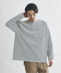 JOURNAL STANDARD（ジャーナルスタンダード）の「フレンチボーダー ボートネック ルーズ ドライ オーバーサイズ Tシャツ（Tシャツ/カットソー・メンズ）」