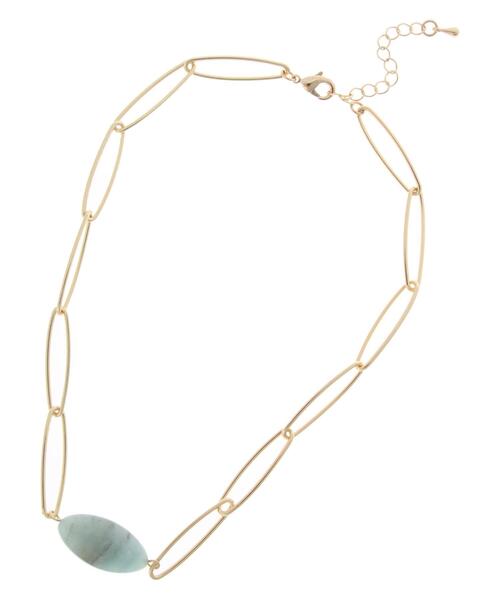 AMERICAN HOLIC（アメリカンホリック）の「ストーントップチェーンチョーカー（チョーカー・レディース・シルバー/ゴールド・FREE）」の5枚目の写真