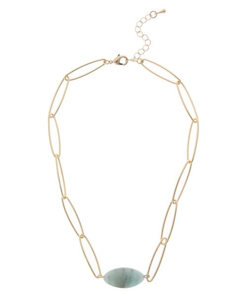 AMERICAN HOLIC（アメリカンホリック）の「ストーントップチェーンチョーカー（チョーカー・レディース・シルバー/ゴールド・FREE）」の9枚目の写真