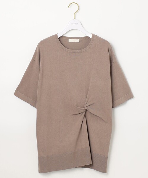ANY SIS(エニィスィス)の「【洗える】ツイストポイントチュニック ニット(ニット/セーター・レディース・黄土色系/ベージュ系/ライトグリーン系・4)」の11枚目の写真