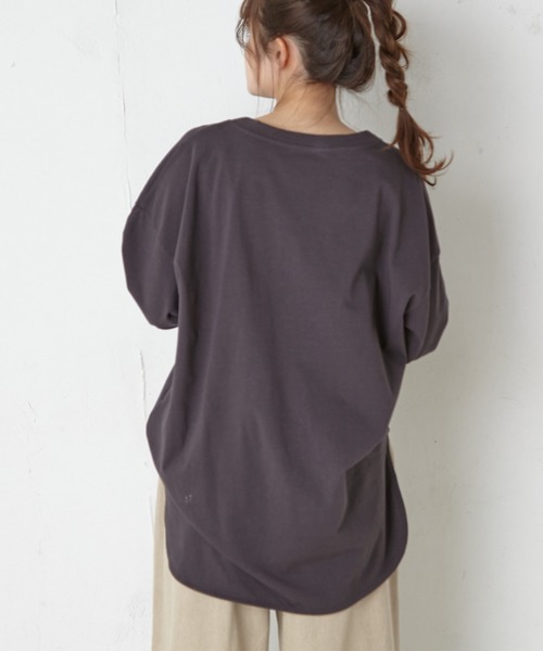 PUAL CE CIN（ピュアルセシン）の「RERISE コットンプルオーバー（Tシャツ/カットソー・レディース・ホワイト/ナチュラル/チャコールグレー・FREE）」の18枚目の写真