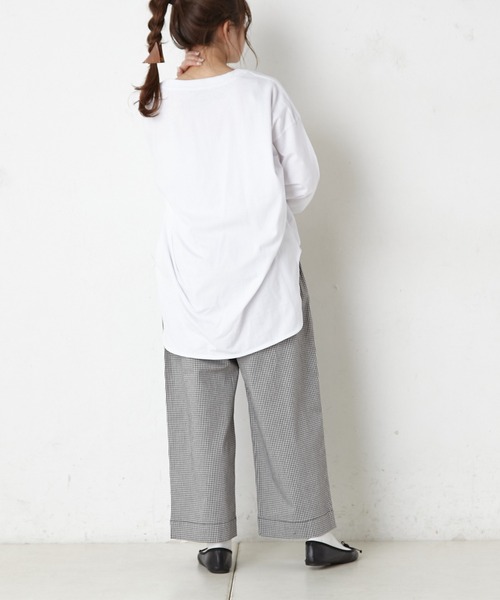 PUAL CE CIN（ピュアルセシン）の「RERISE コットンプルオーバー（Tシャツ/カットソー・レディース・ホワイト/ナチュラル/チャコールグレー・FREE）」の7枚目の写真