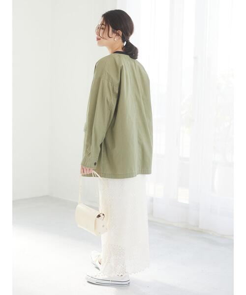 Green　Parks（グリーンパークス）の「総レーススカート＊＊（スカート・レディース・ブラック/ブラウン/ホワイト系その他2・FREE）」の5枚目の写真