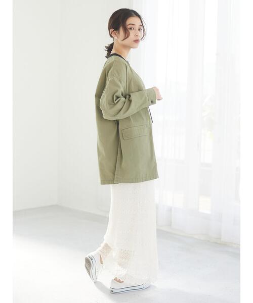 Green　Parks（グリーンパークス）の「総レーススカート＊＊（スカート・レディース・ブラック/ブラウン/ホワイト系その他2・FREE）」の6枚目の写真