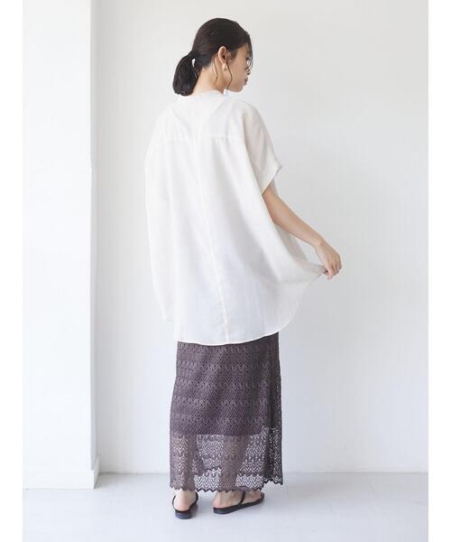 Green　Parks（グリーンパークス）の「総レーススカート＊＊（スカート・レディース・ブラック/ブラウン/ホワイト系その他2・FREE）」の9枚目の写真