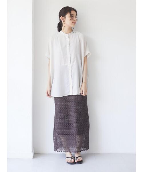 Green　Parks（グリーンパークス）の「総レーススカート＊＊（スカート・レディース・ブラック/ブラウン/ホワイト系その他2・FREE）」の10枚目の写真