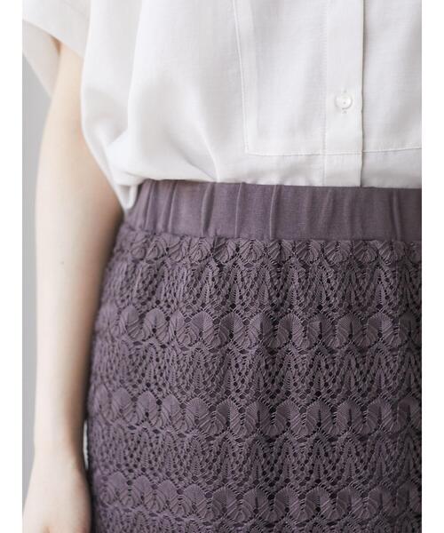 Green　Parks（グリーンパークス）の「総レーススカート＊＊（スカート・レディース・ブラック/ブラウン/ホワイト系その他2・FREE）」の11枚目の写真