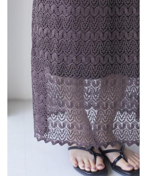 Green　Parks（グリーンパークス）の「総レーススカート＊＊（スカート・レディース・ブラック/ブラウン/ホワイト系その他2・FREE）」の18枚目の写真