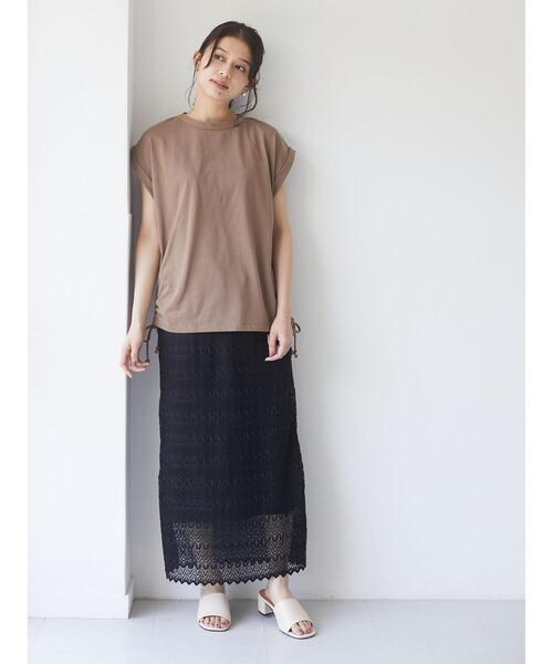 Green　Parks（グリーンパークス）の「総レーススカート＊＊（スカート・レディース・ブラック/ブラウン/ホワイト系その他2・FREE）」の7枚目の写真