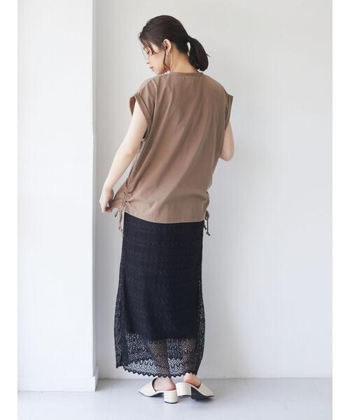 Green　Parks（グリーンパークス）の「総レーススカート＊＊（スカート・レディース・ブラック/ブラウン/ホワイト系その他2・FREE）」の19枚目の写真