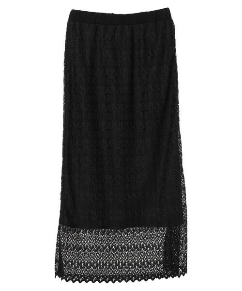 Green　Parks（グリーンパークス）の「総レーススカート＊＊（スカート・レディース・ブラック/ブラウン/ホワイト系その他2・FREE）」の12枚目の写真