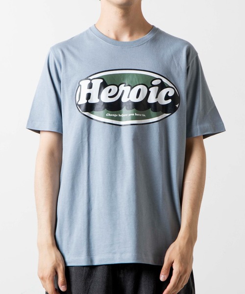 WEGO（ウィゴー）の「WEGO/オーバルロゴプリント半袖Tシャツ（Tシャツ/カットソー・メンズ・ダークグリーン/サックスブルー・SMALL/MEDIUM/LARGE/X-LARGE）」の11枚目の写真