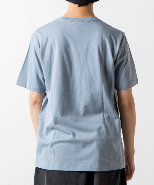 WEGO（ウィゴー）の「WEGO/オーバルロゴプリント半袖Tシャツ（Tシャツ/カットソー・メンズ・ダークグリーン/サックスブルー・SMALL/MEDIUM/LARGE/X-LARGE）」の4枚目の写真