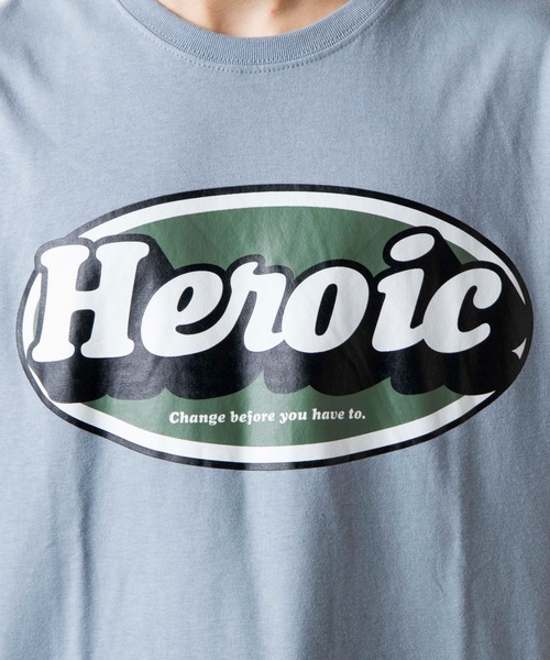 WEGO（ウィゴー）の「WEGO/オーバルロゴプリント半袖Tシャツ（Tシャツ/カットソー・メンズ・ダークグリーン/サックスブルー・SMALL/MEDIUM/LARGE/X-LARGE）」の8枚目の写真