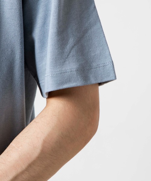 WEGO（ウィゴー）の「WEGO/オーバルロゴプリント半袖Tシャツ（Tシャツ/カットソー・メンズ・ダークグリーン/サックスブルー・SMALL/MEDIUM/LARGE/X-LARGE）」の10枚目の写真