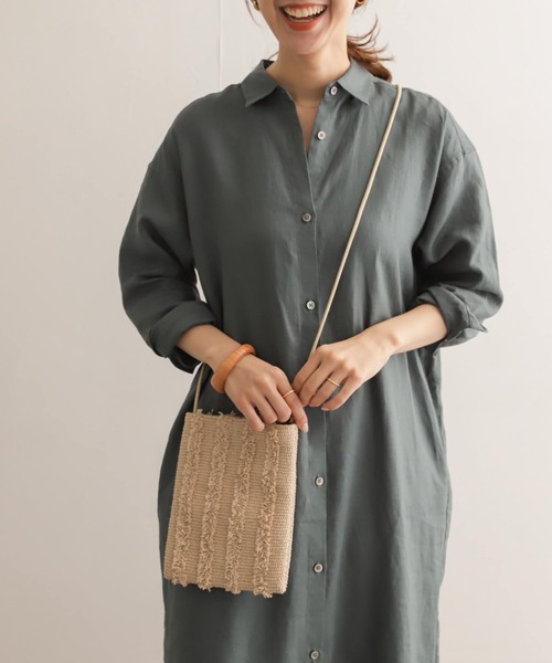 Lilas Campbell(リラキャンベル)の「【別注】 Lilas Campbell×DOORS サコッシュ(ショルダーバッグ・レディース・ホワイト系その他/ブラック系その他・ONE)」の1枚目の写真