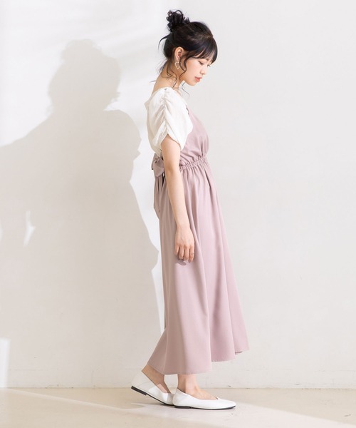 HONEY MEW チョーカー付きバックリボンワンピース　ミシェルマカロン　F 新品タグ付き】チョーカー付きバックリボンワンピース ハニー