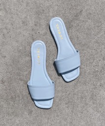 shopnikoniko | スクエアフラットスライドサンダル(サンダル)