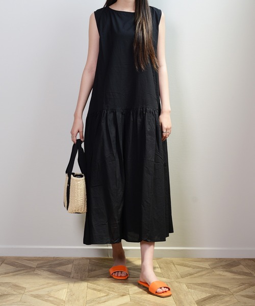 shopnikoniko（ショップニコニコ）の「スクエアフラットスライドサンダル（サンダル・レディース・ブラック/ベージュ/ブルー/ブラウン/オレンジ/オフホワイト・LL/S/M/L/XL）」の21枚目の写真