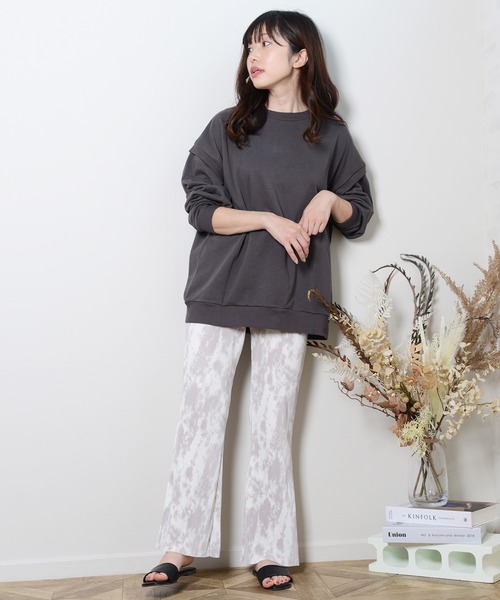 shopnikoniko（ショップニコニコ）の「スクエアフラットスライドサンダル（サンダル・レディース・ブラック/ベージュ/ブルー/ブラウン/オレンジ/オフホワイト・LL/S/M/L/XL）」の9枚目の写真