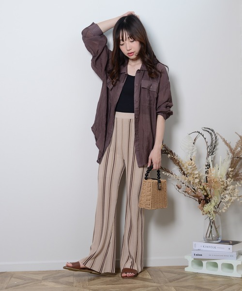 shopnikoniko（ショップニコニコ）の「スクエアフラットスライドサンダル（サンダル・レディース・ブラック/ベージュ/ブルー/ブラウン/オレンジ/オフホワイト・LL/S/M/L/XL）」の19枚目の写真