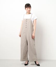 Samansa Mos2 | チャイナボタンサロペット(サロペット/オーバーオール)