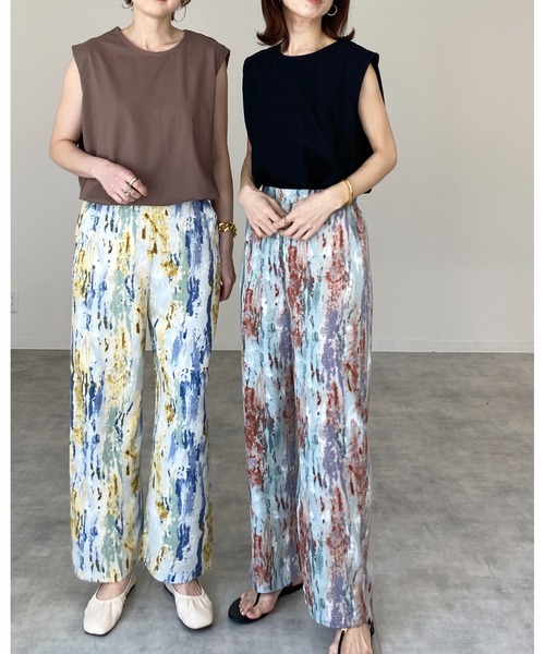 She's Closet(シーズクローゼット)の「ラウンドヘムサイドスリットフレンチスリーブtシャツ(Tシャツ/カットソー・レディース・ホワイト/ブラック/モカ/グレイッシュベージュ/チャコール・FREE)」の18枚目の写真