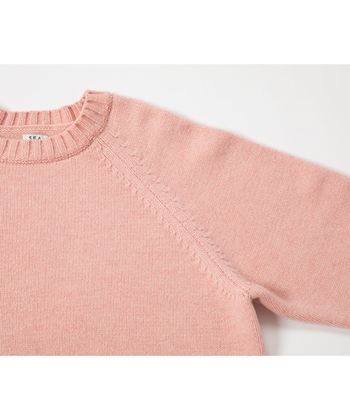 SEA（シー）の「縮絨カーブスリーブニット（ニット/セーター）」 - WEAR