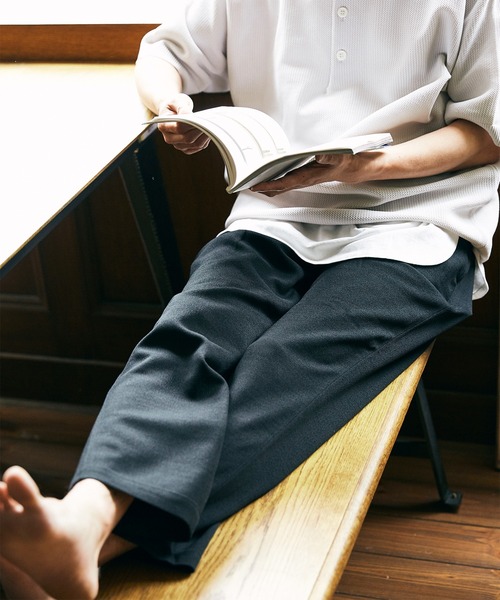 JOURNAL STANDARD relume(ジャーナルスタンダード レリューム)の「TEC PANAMA イージーパンツ(スラックス・メンズ・ブラック/ベージュ/アイボリー・MEDIUM/LARGE)」の3枚目の写真