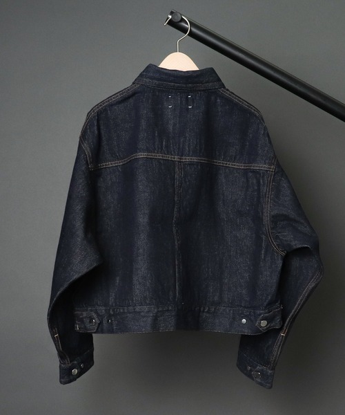 SERGE de bleu（サージ）の「【 SERGE de bleu / サージ 】 MACARON DENIM JACKET／DRY　マカロン デニムジャケット ドライ（デニムジャケット・レディース・インディゴブルー・FREE）」の2枚目の写真