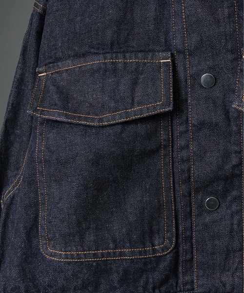 SERGE de bleu（サージ）の「【 SERGE de bleu / サージ 】 MACARON DENIM JACKET／DRY　マカロン デニムジャケット ドライ（デニムジャケット・レディース・インディゴブルー・FREE）」の12枚目の写真