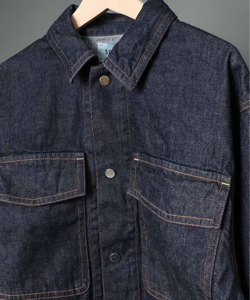 SERGE de bleu（サージ）の「【 SERGE de bleu / サージ 】 MACARON DENIM JACKET／DRY　マカロン デニムジャケット ドライ（デニムジャケット・レディース・インディゴブルー・FREE）」の3枚目の写真